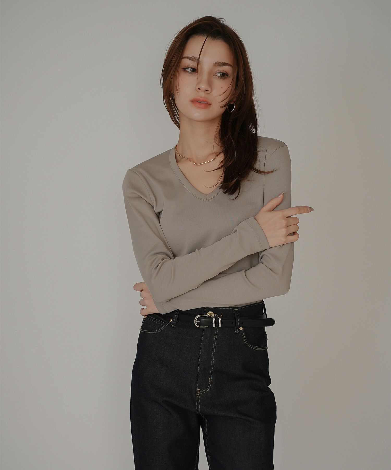 リラックス 休日 ワークアウト ヨガ ジム ウェア ランニング ウォーキング 通勤 通学 ベーシック タイトシルエット スリット入り リブ カジュアル エレガント 海外系 きれいめ 韓国風 韓国系 スタイル盛れ KINO THE KEI