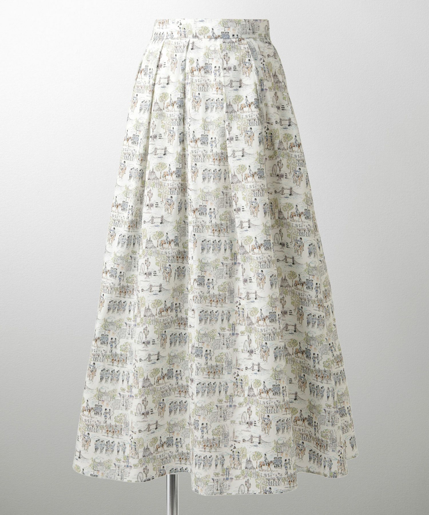 スカート ボトムス レディース ファッション 膝下丈 かわいい きれいめ 柄 リバティ ウォッシャブル 春秋 ジョイントスペース 