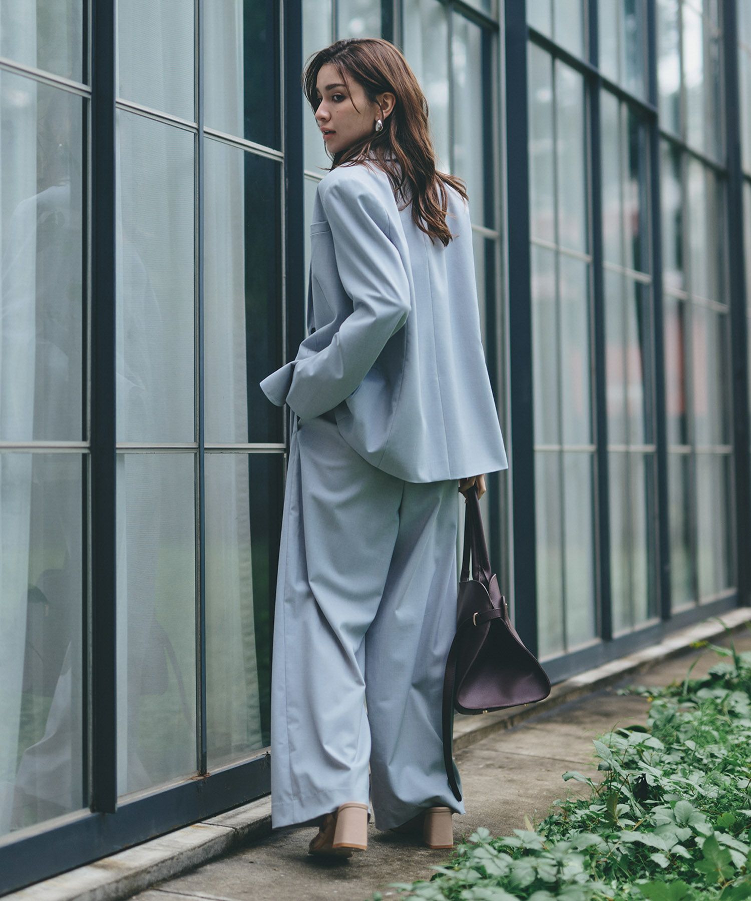 袖スリット 裏地 お洒落 可愛い メンズライク カジュアル シンプル スーツジャケット カジュアル エレガント 海外系 きれいめ 韓国風 韓国系 スタイル盛れ KINO THE KE