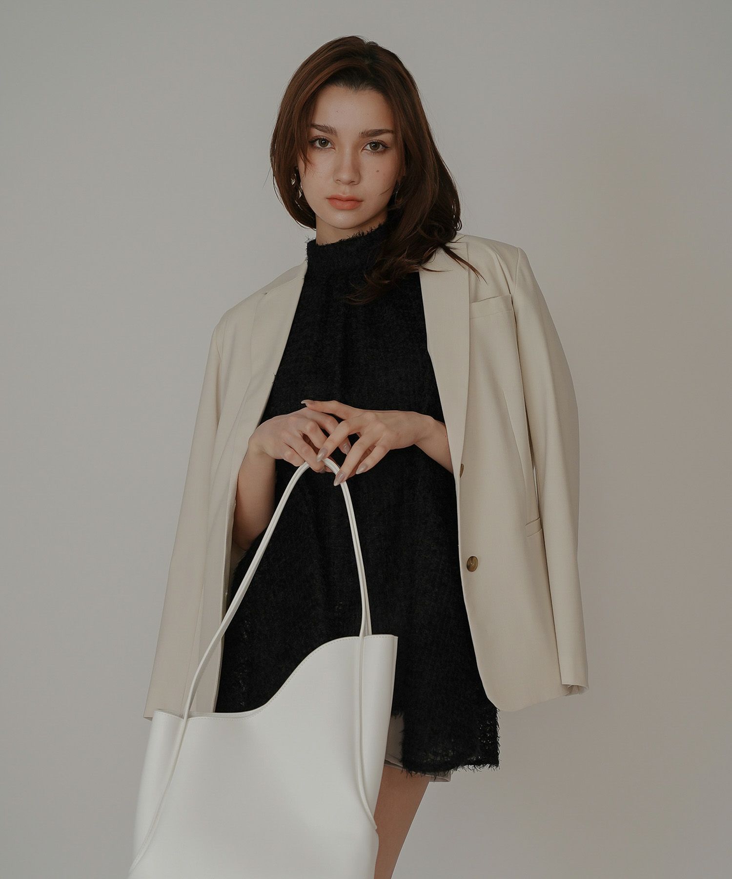 袖スリット 裏地 お洒落 可愛い メンズライク カジュアル シンプル スーツジャケット カジュアル エレガント 海外系 きれいめ 韓国風 韓国系 スタイル盛れ KINO THE KE