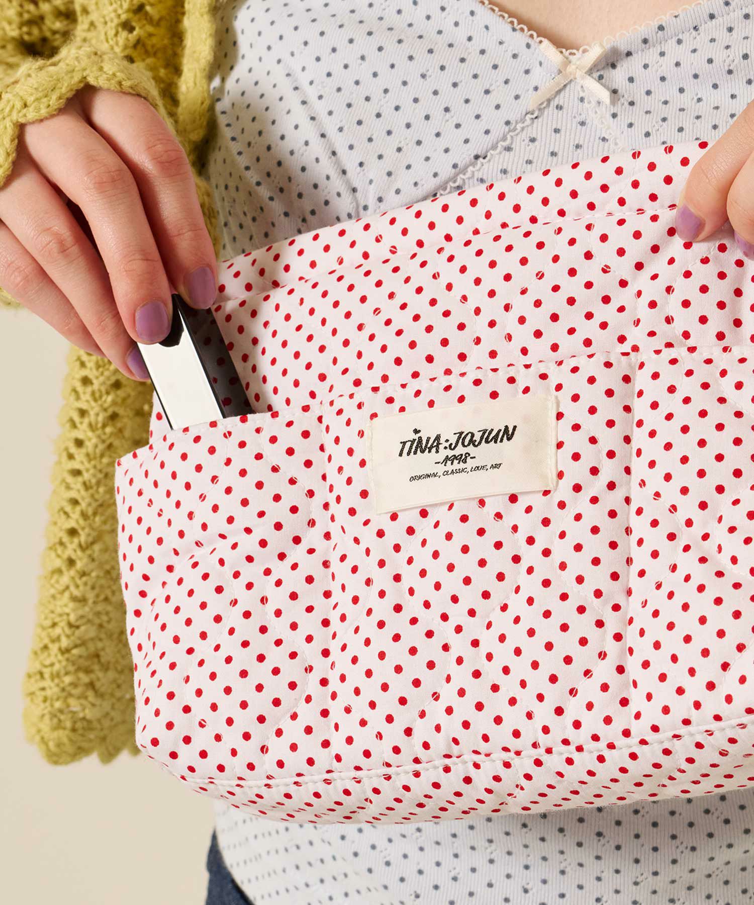 ノベルティ/ポーチ/バックインバック/ドット