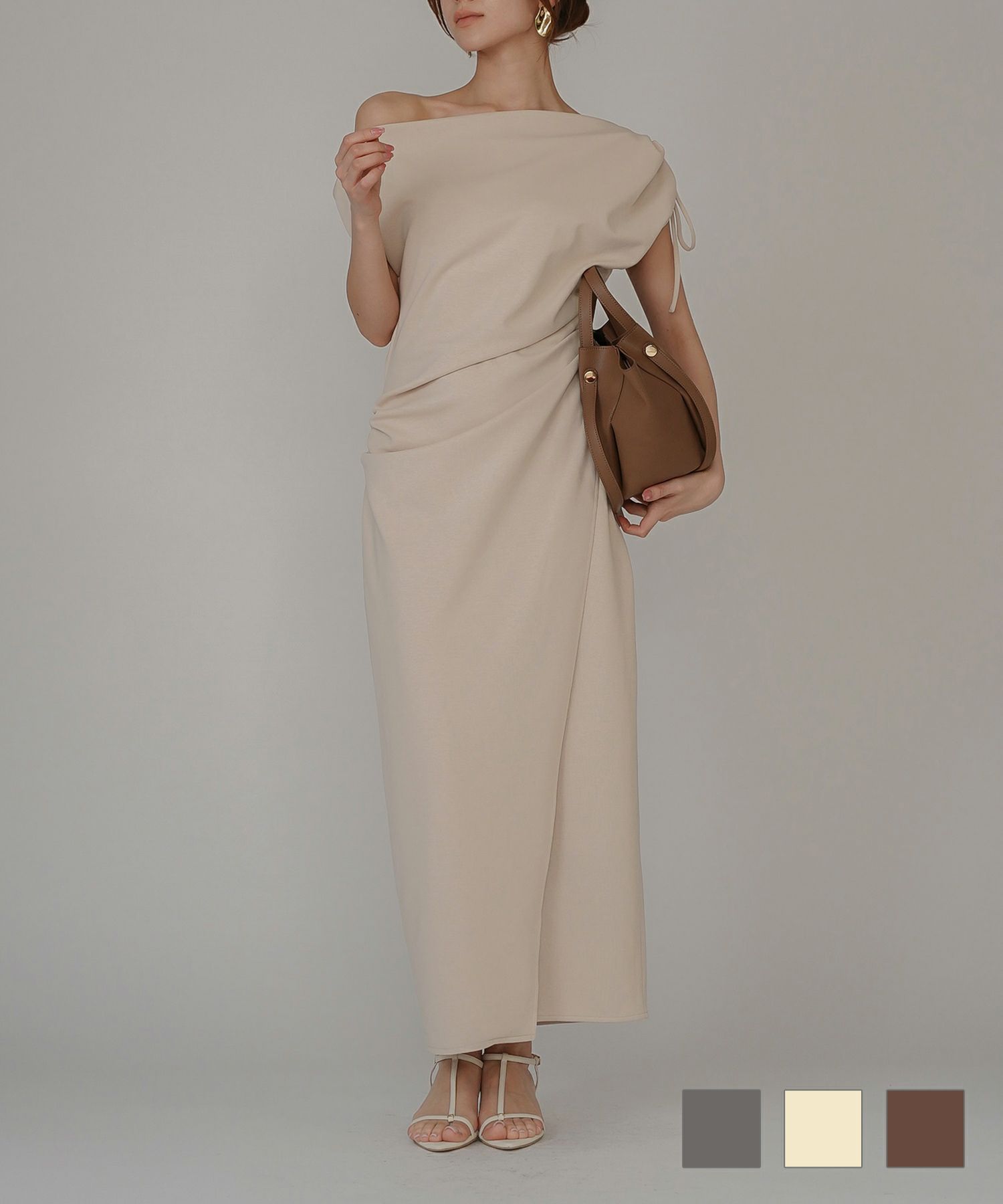 パフィスリーブ 2WAY ドレープ ワンピース KINO THE KEI